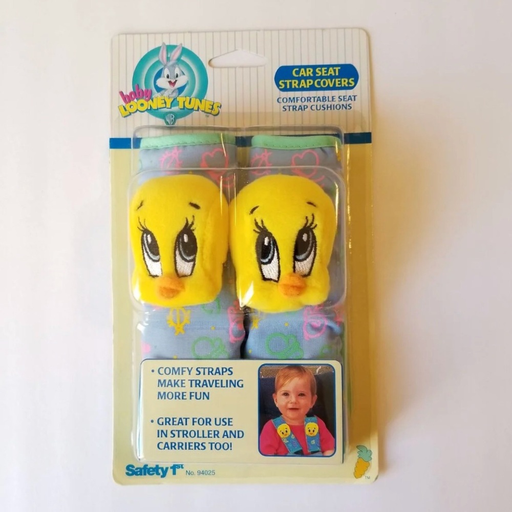 Warner Bros Looney Tunes Baby Tweedy Bird Car Starp Covers